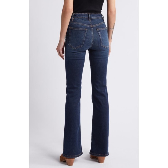 FRAME Jeans Women's 24 Le High Flare Fawcett Dark Wash High Rise Bootcut Denim - Picture 11 of 12